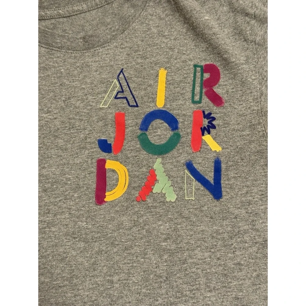Nike Air Jordan Men Jumpman The‎ Cradle Graffiti Abstract Colorful T-Shirt M